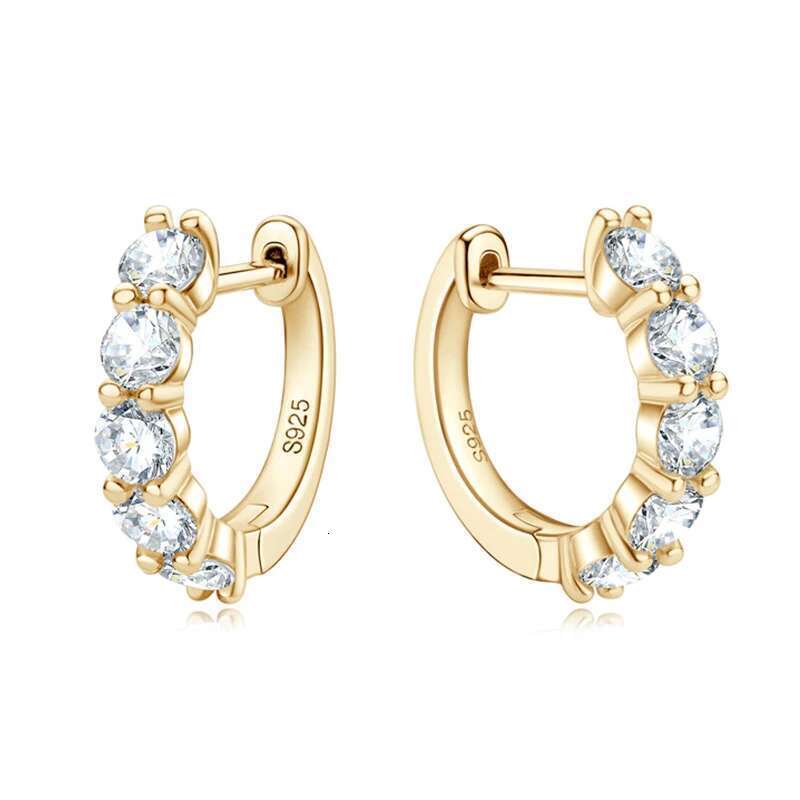 DJMAX 1ct Moissanite Stud Earrings for Women Top Quality Original Sterg Sier Lady's Dia Earring Hoop New 2023