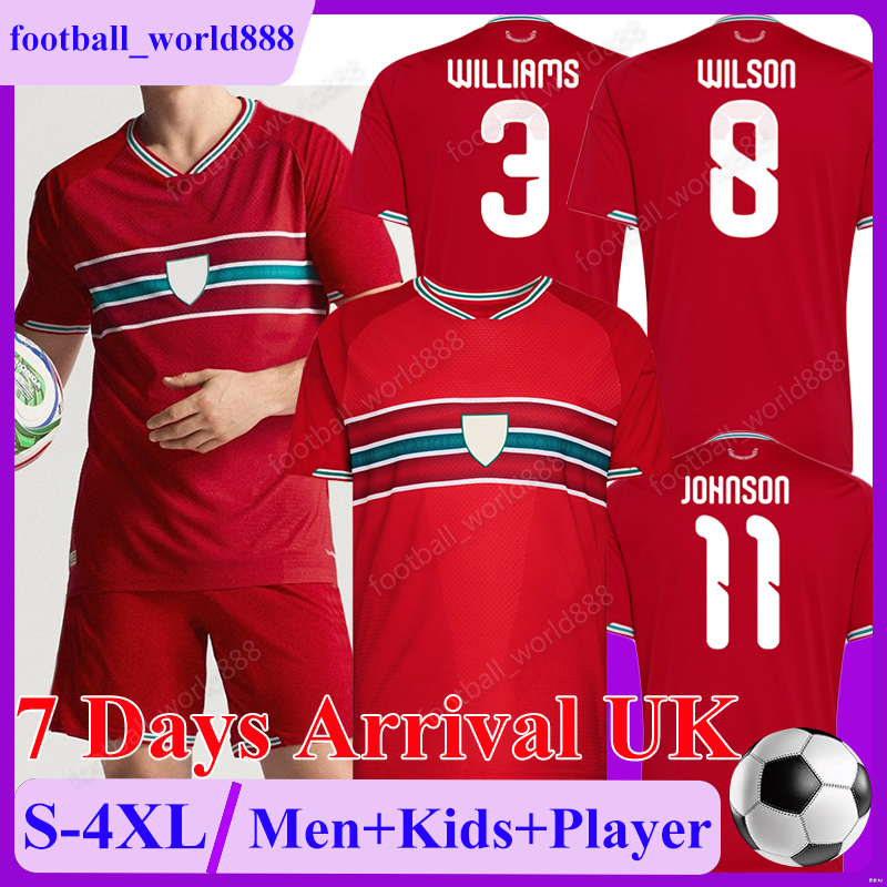 4XL Wales Cymru Premier 2026 Soccer Jerseys WILLIAMS World Cup WILSON JOHNSON 25 26 Football Shirts MOORE CULLEN football kits BROOKS THOMAS Men Kids Kit Socks Sets