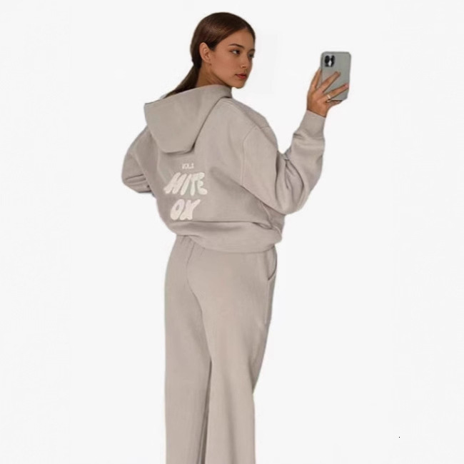 Designer Designer White Foxset Hoodie Hot-selling Spring Autumn Winter New Sweatshirt Set Fashionable Sports Letter Sweatshirt Fleece Set