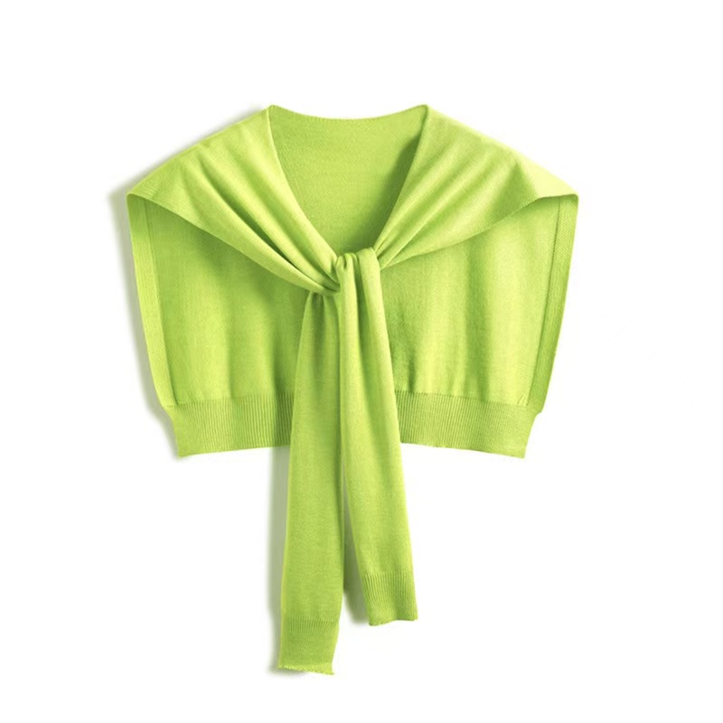 K996 Spring and summer Internet celebrity knitted women's outerwear summer shoulder protection cervical vertebra widened versatile scarf shawl