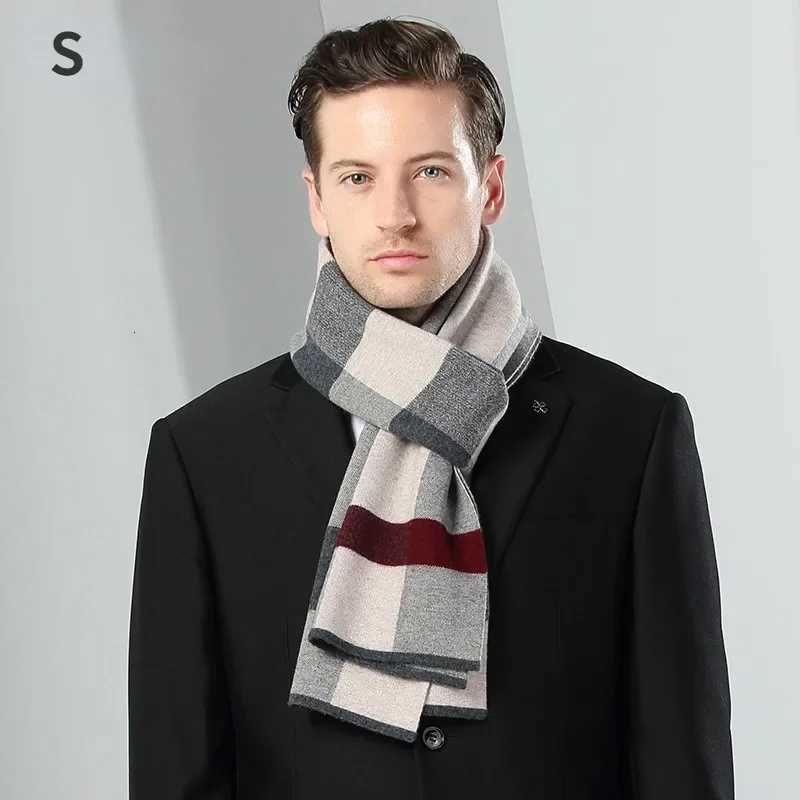 Luxury High Quality Pure 100 Wool Men Scarf Soft Warm Cashmere Muffler Male Autumn Winter Shawl Business Scarf Chrismas Gift Boy Y251115