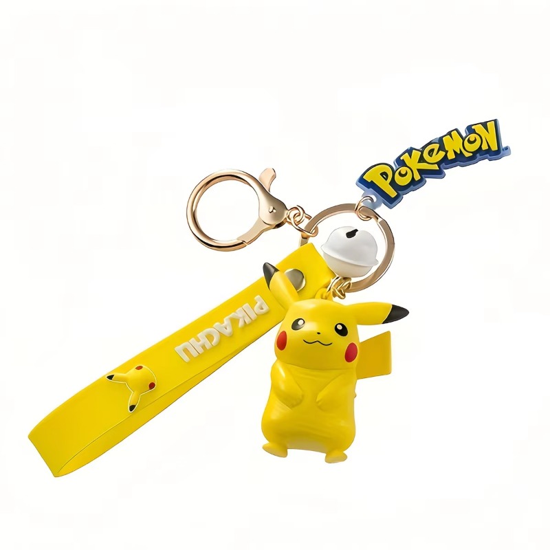 Kawaii Pokemon Pikachu Pendant Charmander Bulbasaur Psyduck Backpack pendant 6 Styles keychain ABS material Model Toy Kid Gifts