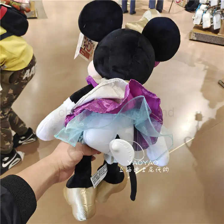 Disney Original Disney 5th anniversary cartoon Mickey Minnie stuffed toy doll birthday gift for girls W20250416