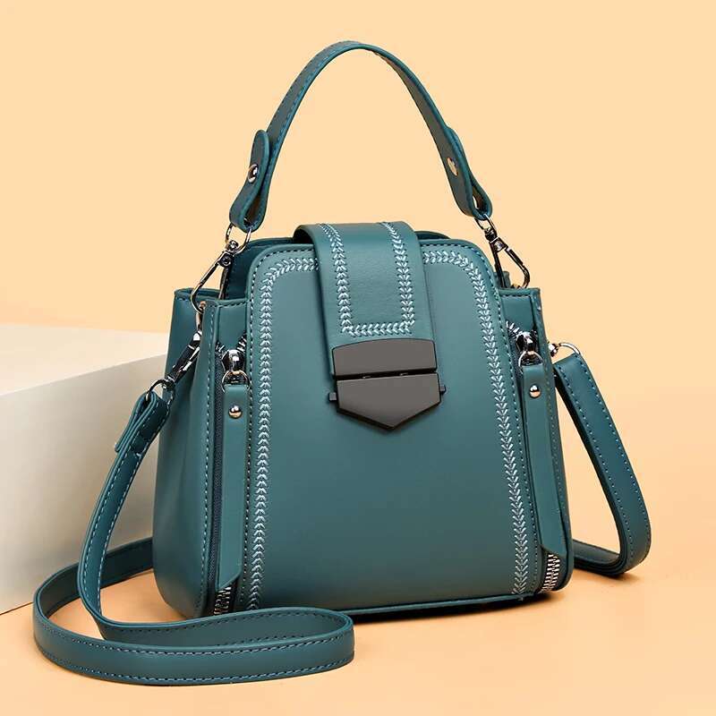 High Quality Leather Handbag Women Fashion Shoulder Croosbody Bag Designer Messenger Small Purse Female 2023New Trend Sac