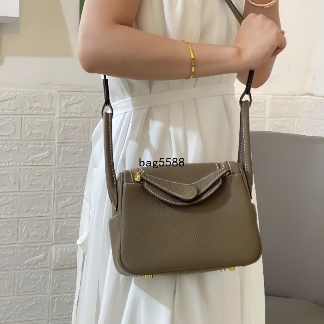 Top Quality Designer Peekaboo Mini Bag Tote Handbag Gold Buckle Silver Buckle Hardware Shoulder Crossbody Bag Genuine Leather Luxury Womens 19cm 26cm Etoupe Bag