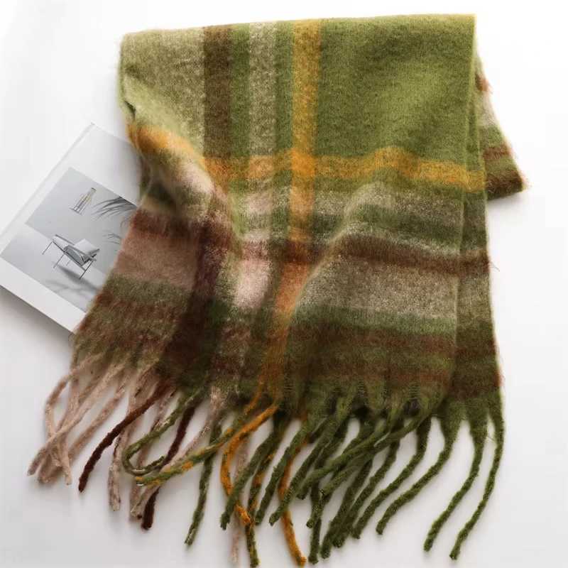 Luxury NEW Luxury Winter Thick Warm Scarf Women Cashmere Shawl and Wraps Pashmina Neckerchief Bufanda Female Long Tessel Echarpe 2025 Y251115