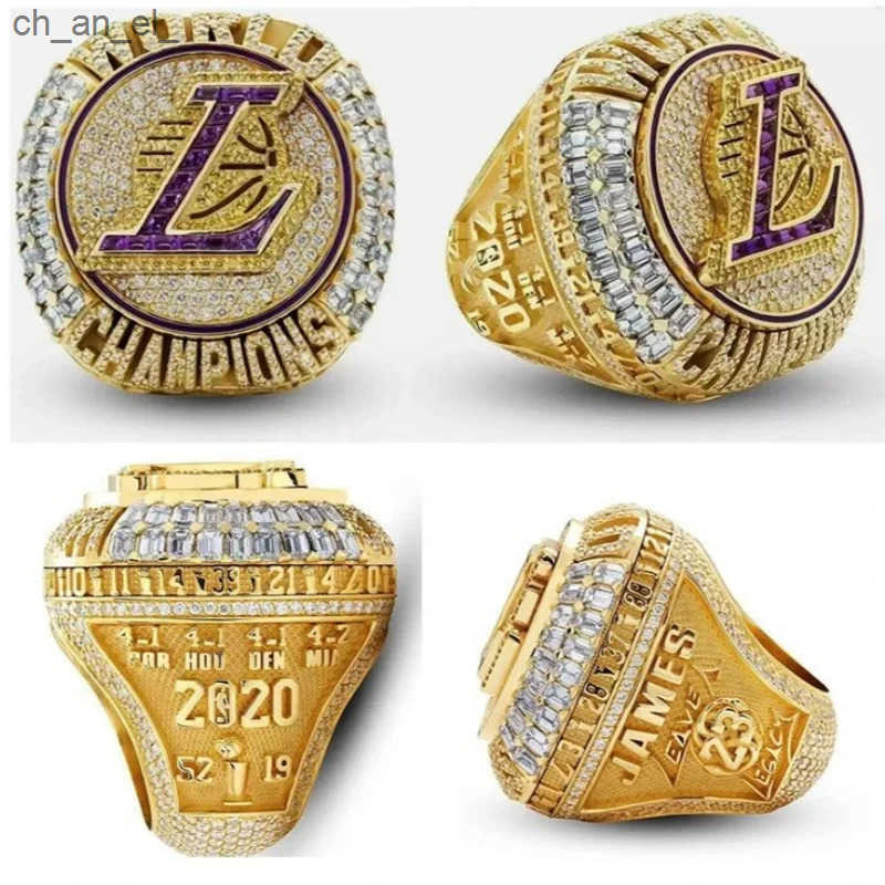2020 High Quality Lakers Championship Ring James Flip Warriors Ring Alloy Full Set Basketball Custom Ring Boy Xma Gift H25416 G90I