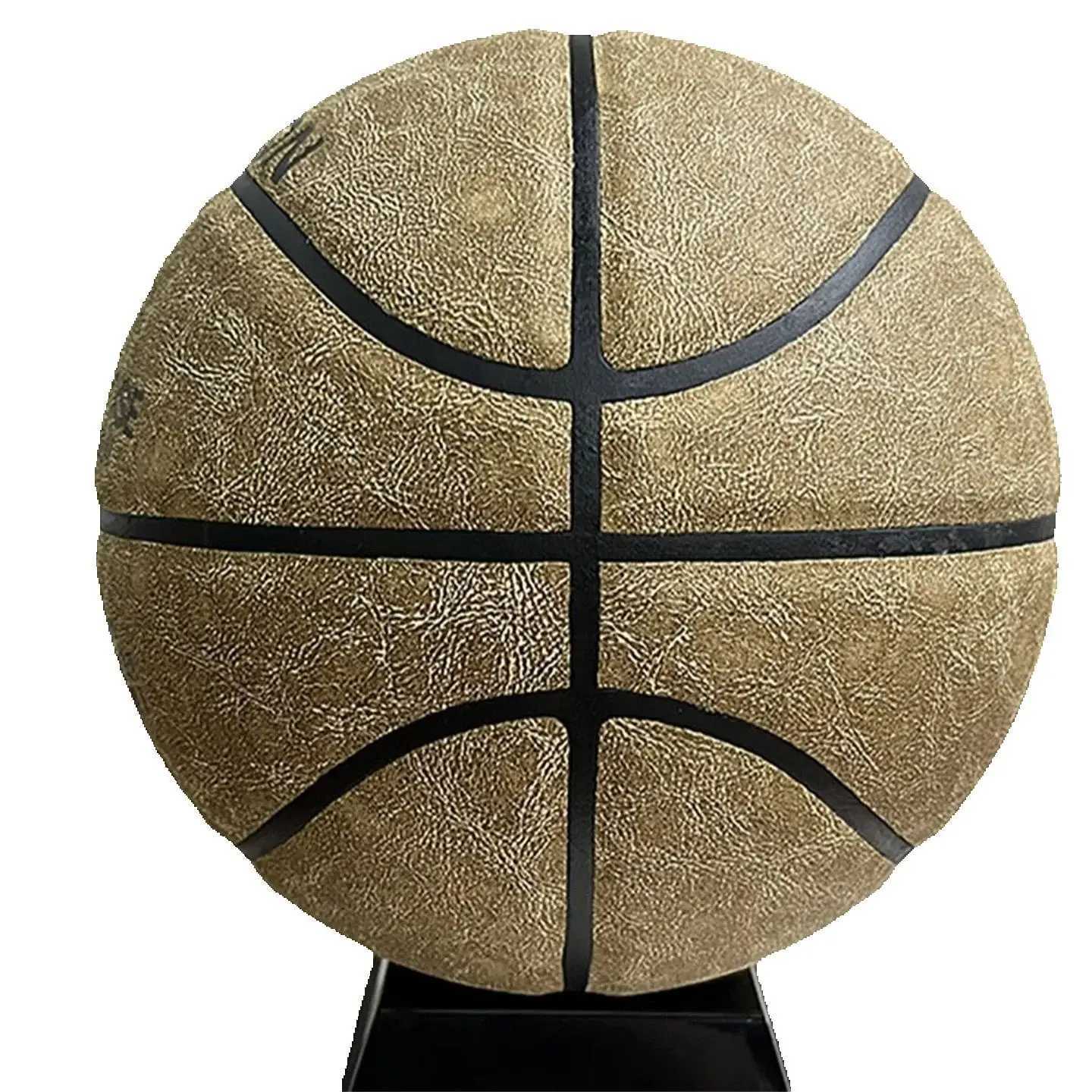 No 5 / 6 / 7 Wear-Resistant Cowhide Basketball For Adults Students School Sports Competition Specific BasketballW251115
