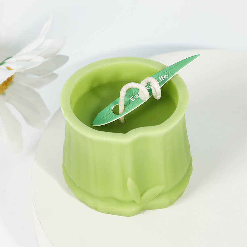 Creative bamboo modeling diy scented candle wholesale household scented candle decoration holiday companion gift Y240815