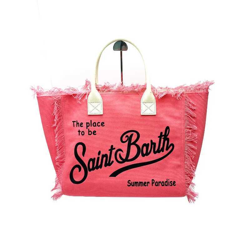 SAINT BARTH 2024 New Commuter Practical Large Capacity Fashion Tassel Handbag Z250416