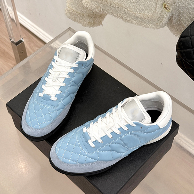 Women Calfskin Casual Scarpe Designer Allenatori Di Sneaker Blue White Sneaker …