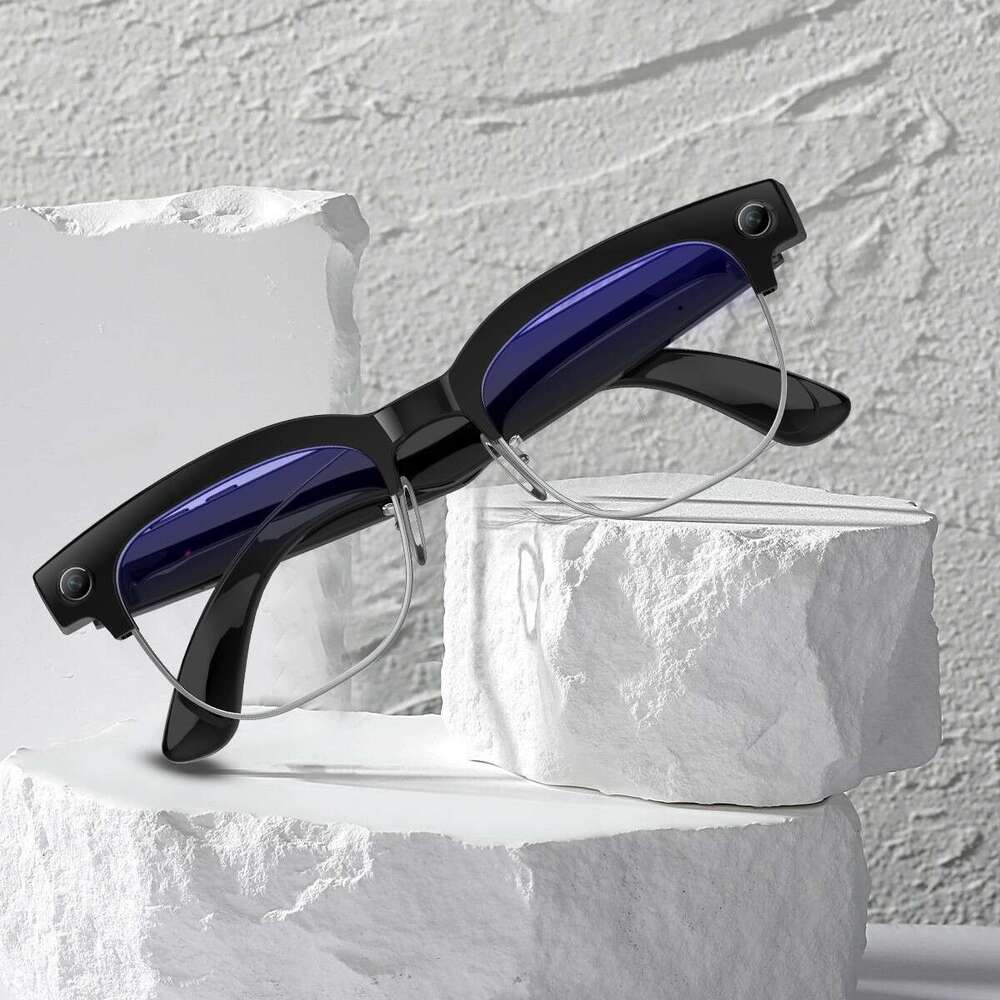 Brand designer Sunglasses Photographic Video Recording AI Smart Bluetooth Automatic Recognition Translation Color Change Glasses