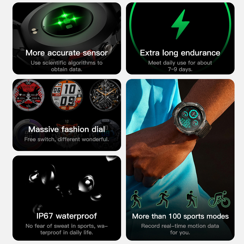 S100 Smart Watch Men Lady Sport Fitness Smartwatch Sleep Heart Rate Monitor Waterproof For IOS Android Bluetooth Phone