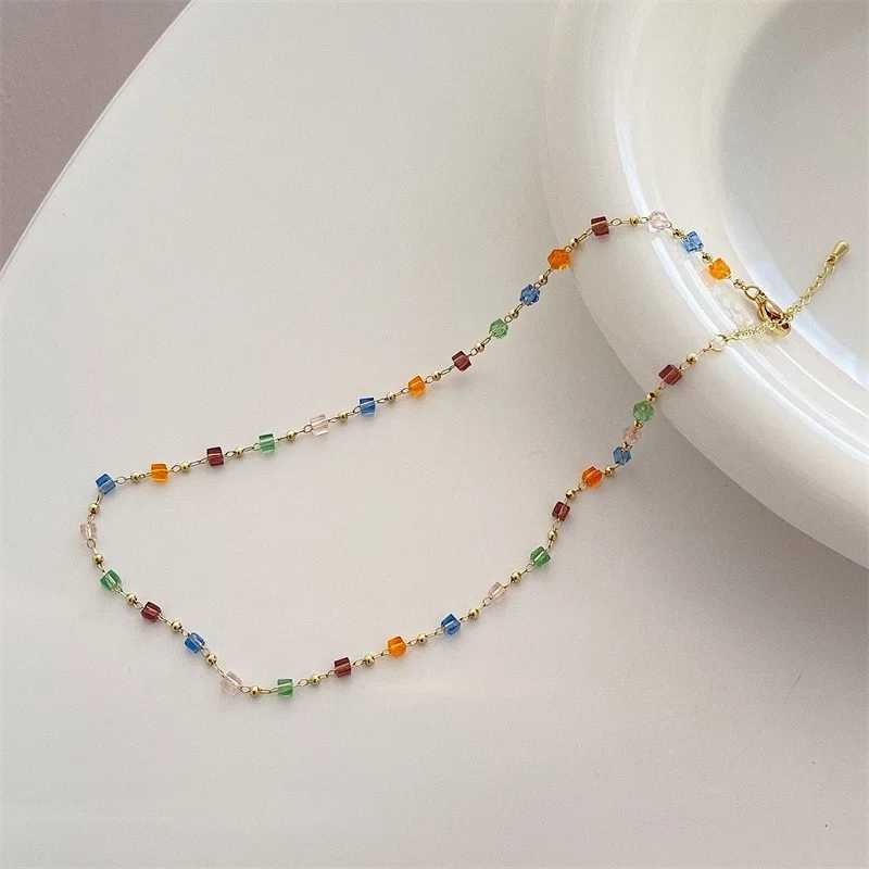 Bohemian womens colorful bead fashion jewelry set necklace party necklace handmade necklaceXJ250416