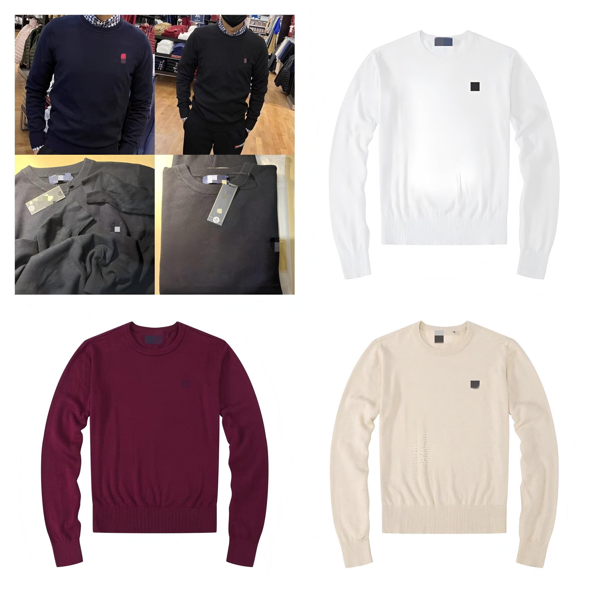 Pullover Luxury Wool Men's Sweaters Designer Soft Sweater Knitted Wear Pullover Letter USA Brand 2027