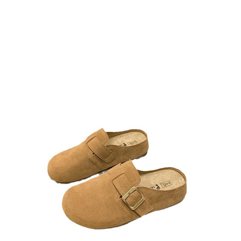 Free shipping women's summer 2025 new platform slipper half slipper head slipper inside elevation slip-on sandals