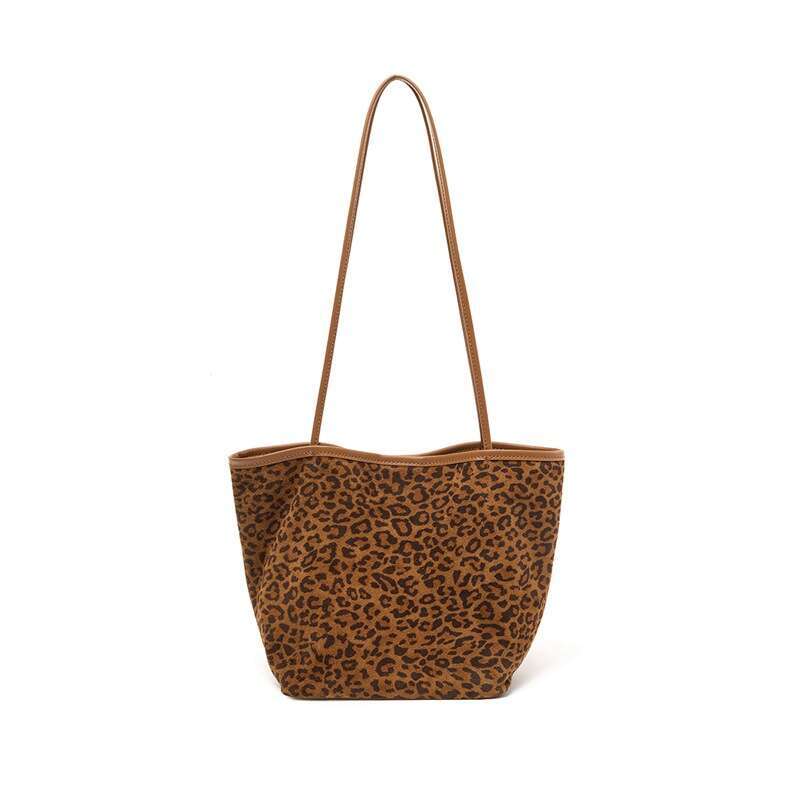 Luxury Bag Designer Korean Niche Women S Fashion New Single Shoulder Leopard Print Commuting High End Feel Underarm Tote Bag