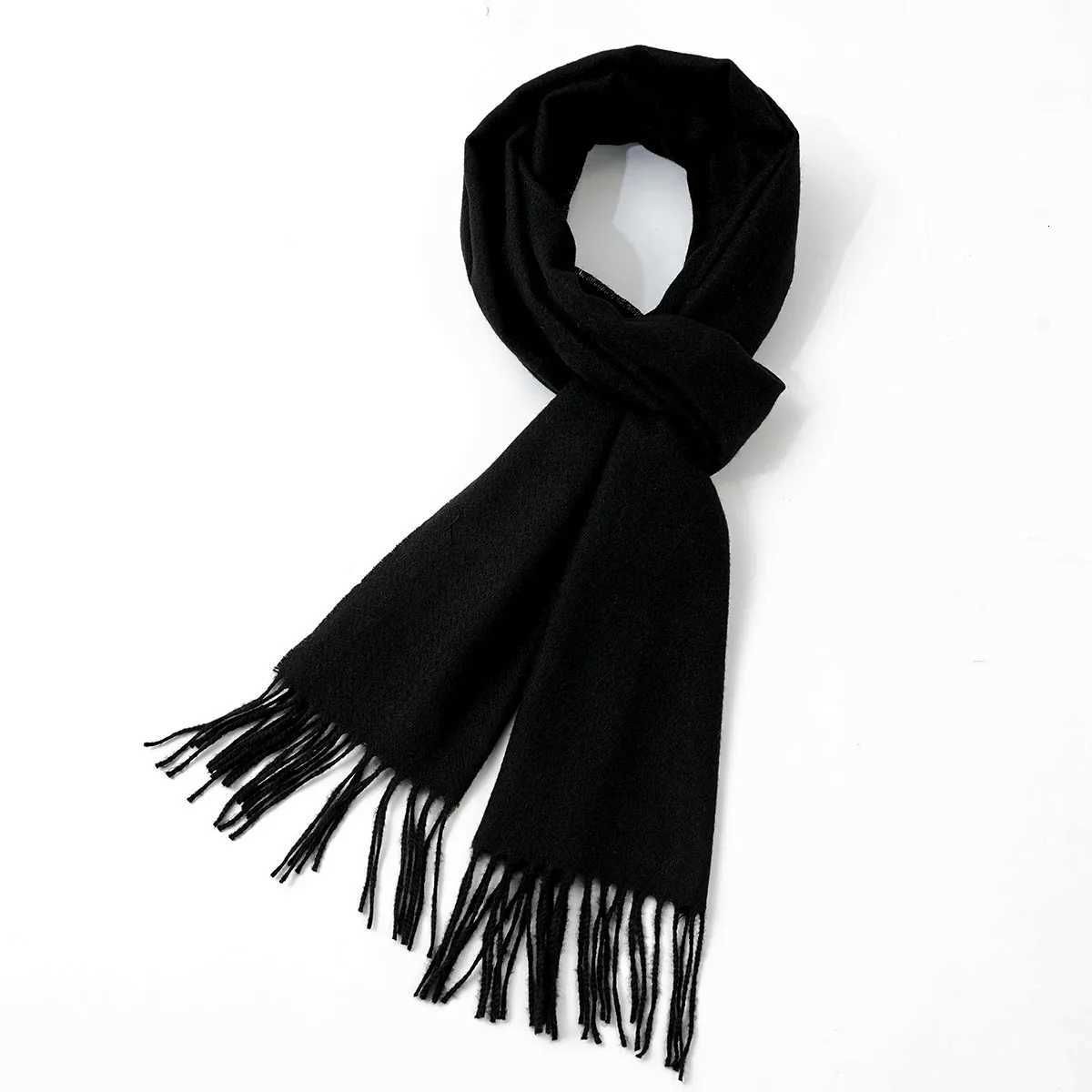 Luxury Cashmere solid color scarf for men Y251115