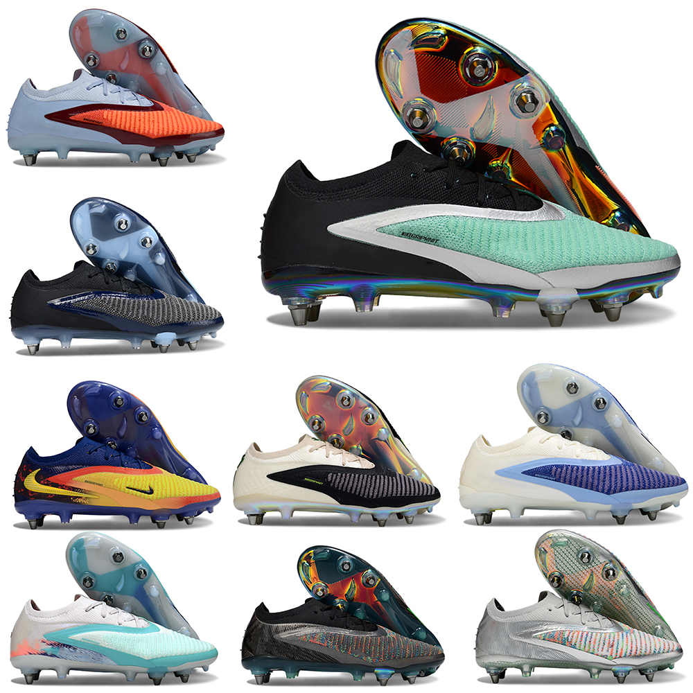 Soccer Cleats Phantomz SG 6 Elite LE Low High Erling Haaland Scary Good Phantoms6SG Mens Youth Soccer Shoes white black 6 SG Low Elite EA Sports Shadow Football Boots