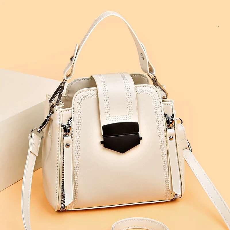 High Quality Leather Handbag Women Fashion Shoulder Croosbody Bag Designer Messenger Small Purse Female 2023New Trend Sac
