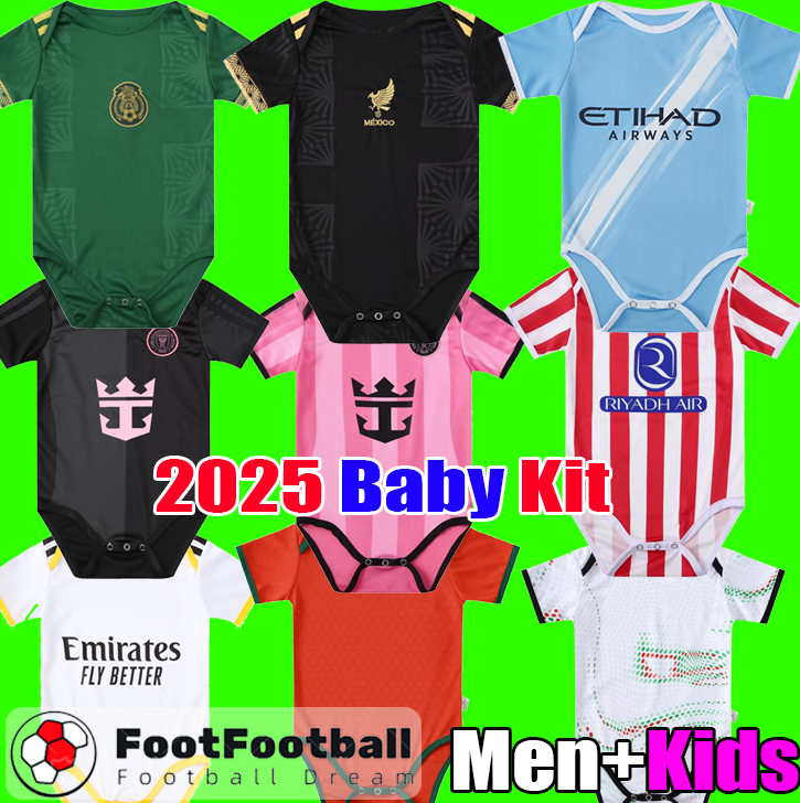 25 26 Baby Kit set inter miamikids 25 26 Football Shirt Portugal Mexico Real Man Soccer Jerseys 2025 2026 Baby City men kid kit Camiseta de Futbol