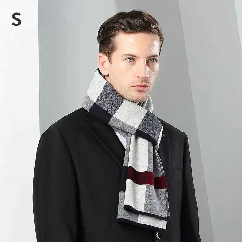 Luxury High Quality Pure 100 Wool Men Scarf Soft Warm Cashmere Muffler Male Autumn Winter Shawl Business Scarf Chrismas Gift Boy Y251115