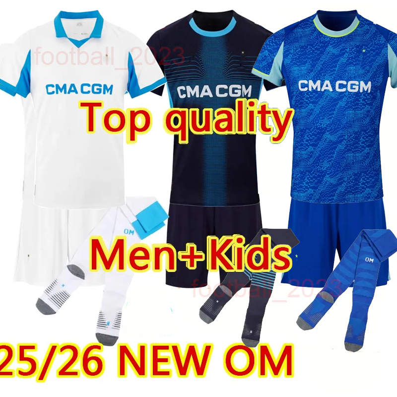 2025 Mmarseille Soccer jerseys GREENWOOD RABIOT harit BALERDI maillot MarseilleES 25 26 OM fshirt man kids football kit hommes enfants RONGIER home away GOUIRI