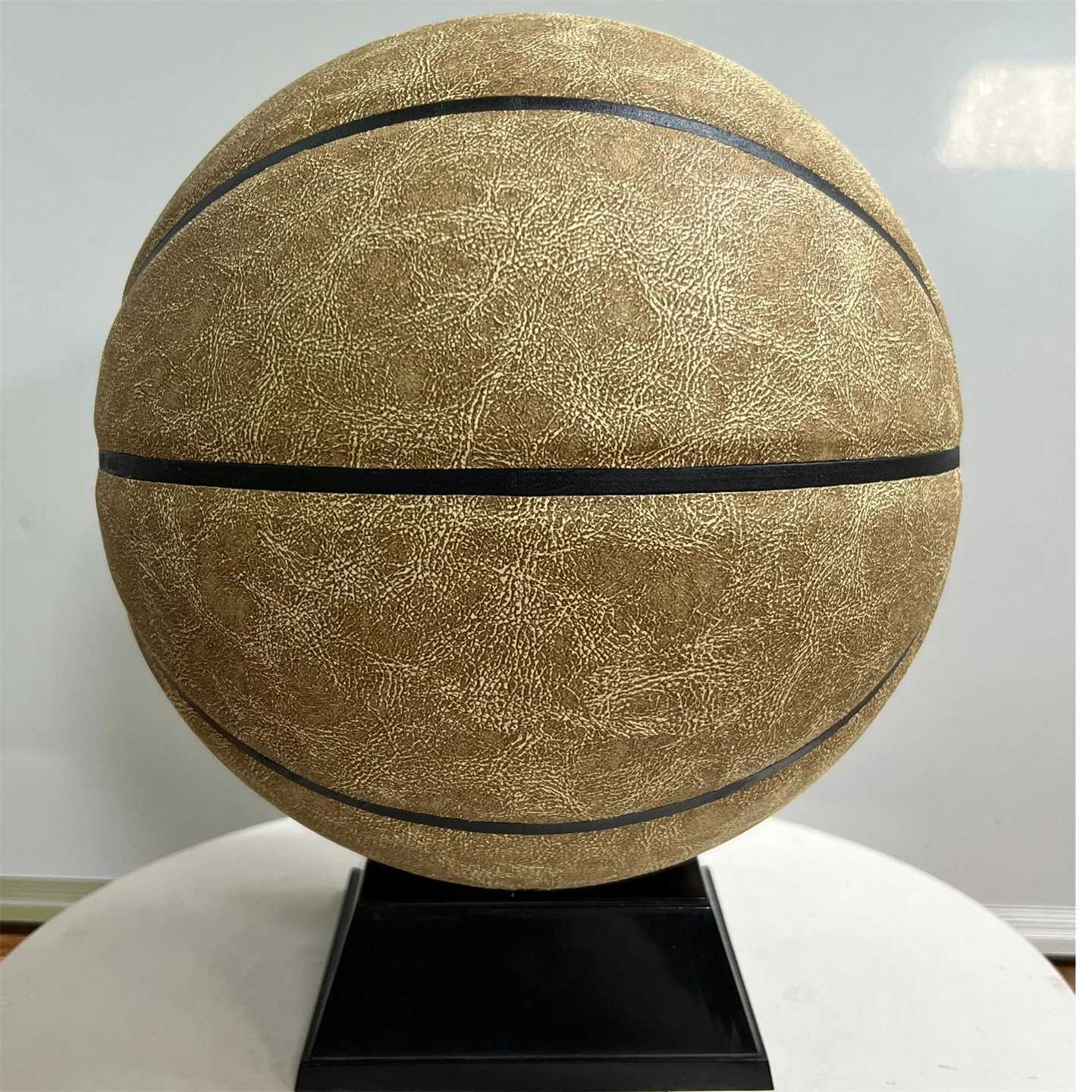 No 5 / 6 / 7 Wear-Resistant Cowhide Basketball For Adults Students School Sports Competition Specific BasketballW251115