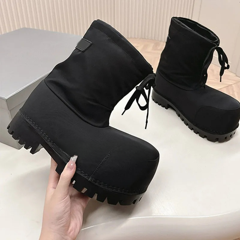 Boots Fashion Designer Winter Alaska Low Boot Black Snow Boots Men Womens Alaska Warm Ski Nylon Round Toe Boot Winter Non Slip Boots New Season Boot235