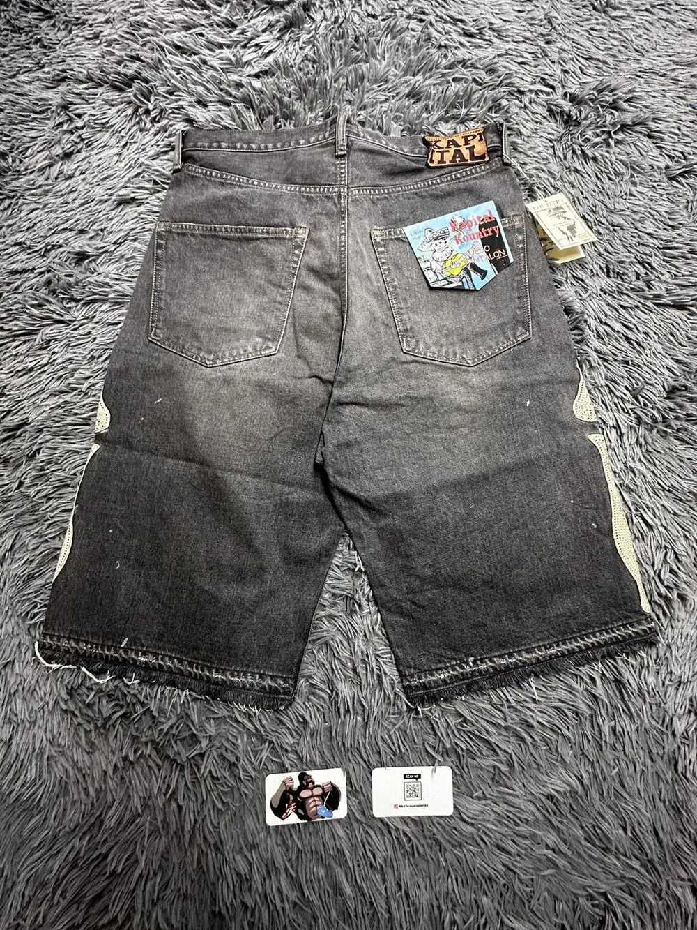 Summer retro skeleton denim shorts sports casual shorts new couples wear street style 55 pants 2025 Europe and the United States Z250416