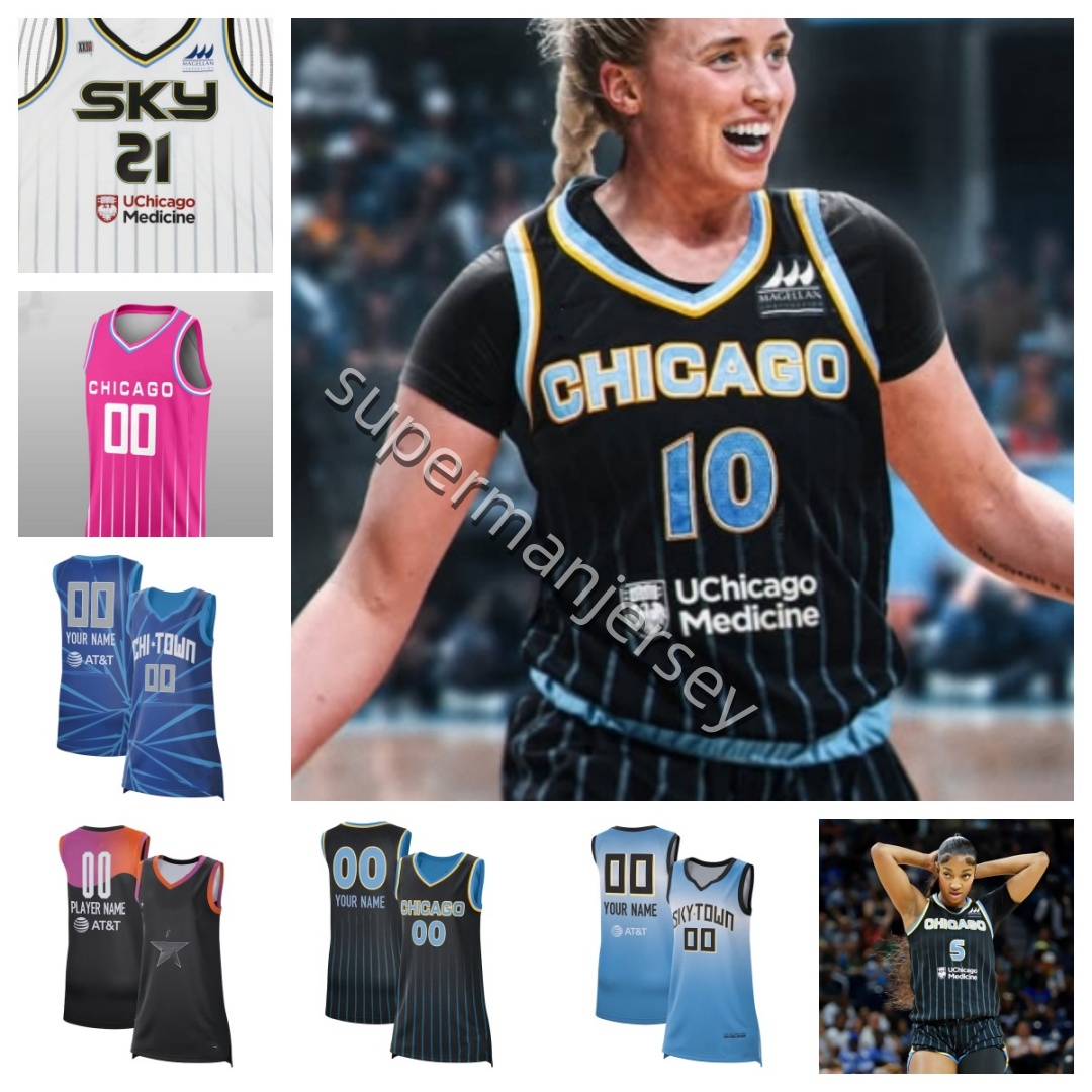 2025 Women Basketball Sky Jersey Michaela Onyenwere Taya Reimer Brianna Turner Brynna Maxwell Angel Reese Kamilla Cardoso Nikolina Hailey Van Lith