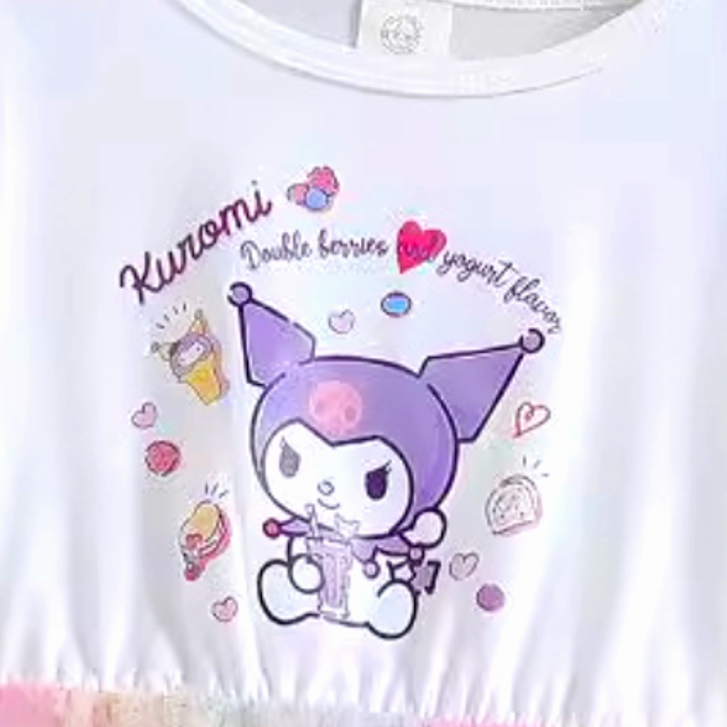DISNEY Girls designer clothes baby clothes kids dress designer baby clothes Crayon Shin-chan princess dress Soft fabric label-free design