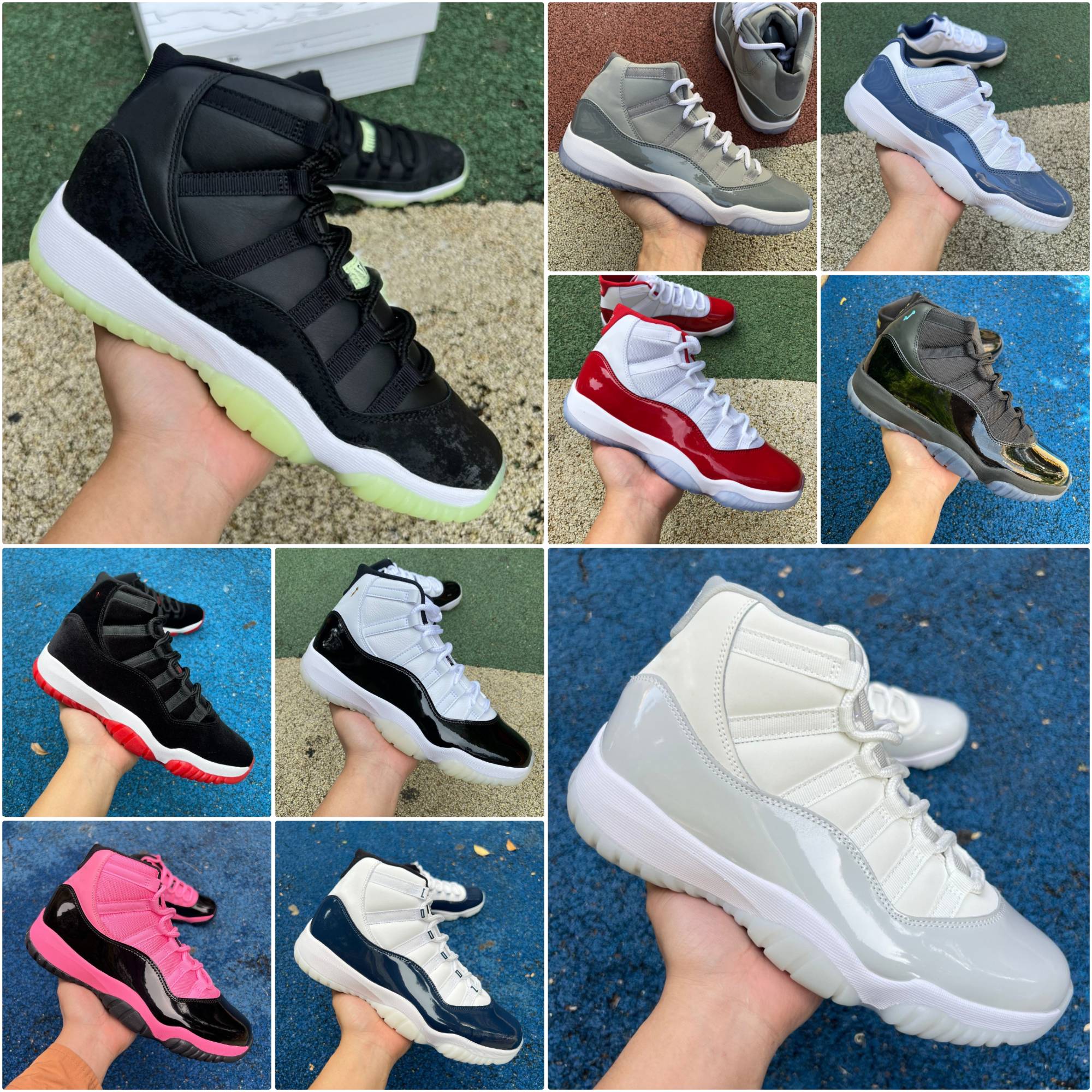 285 Atlanta 11 Men Basketball Shoes 11s J11 Stealth Tropic H-Town Cherry Cool Grey Rare Inner Beast Purple Rain Space Jam Womens Mens Trainers Outdoors Sports Sneakers