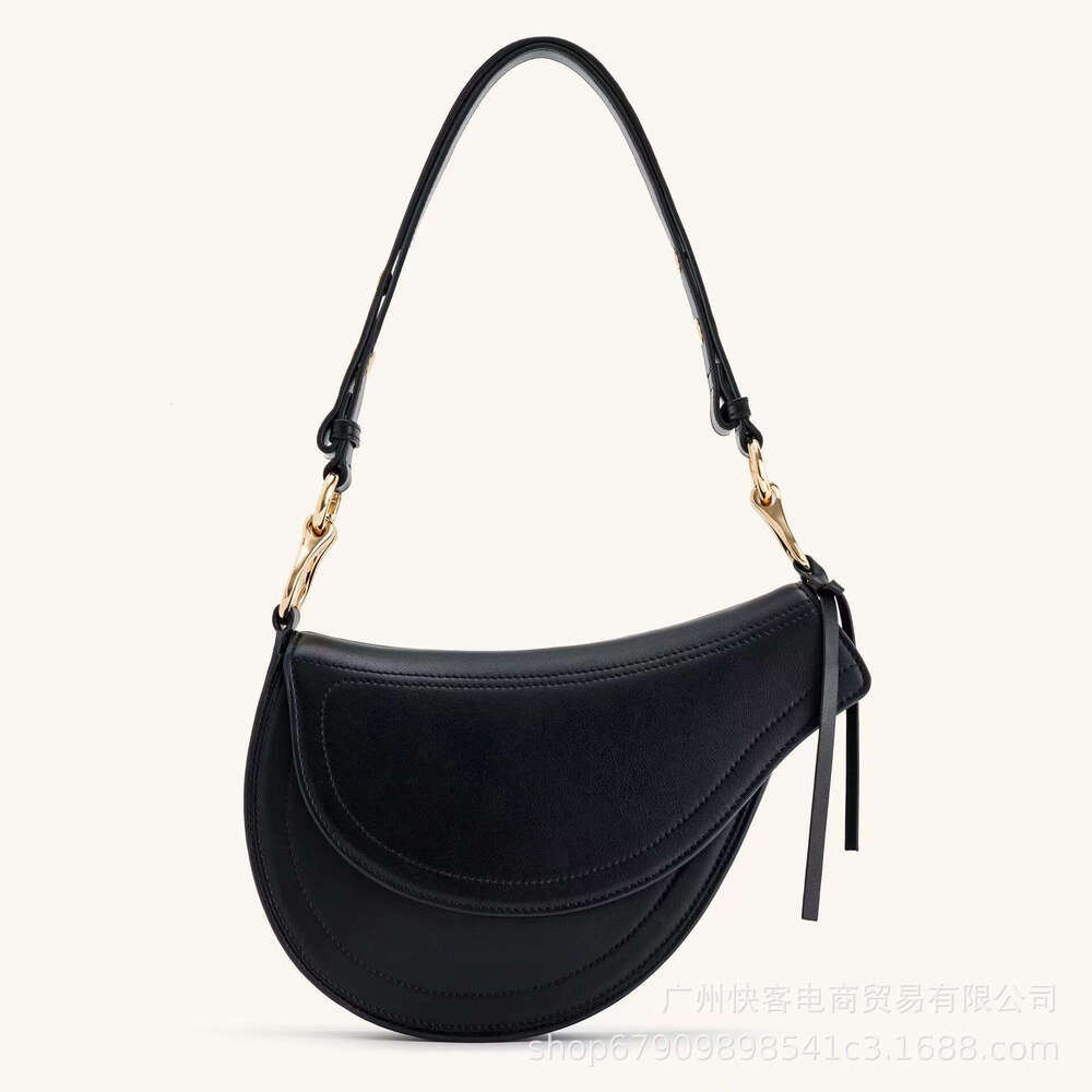 Women's Bags for women's versatile spring/summer crossbody lightweight and high-end, ins niche shoulder bag, pleated moon bag