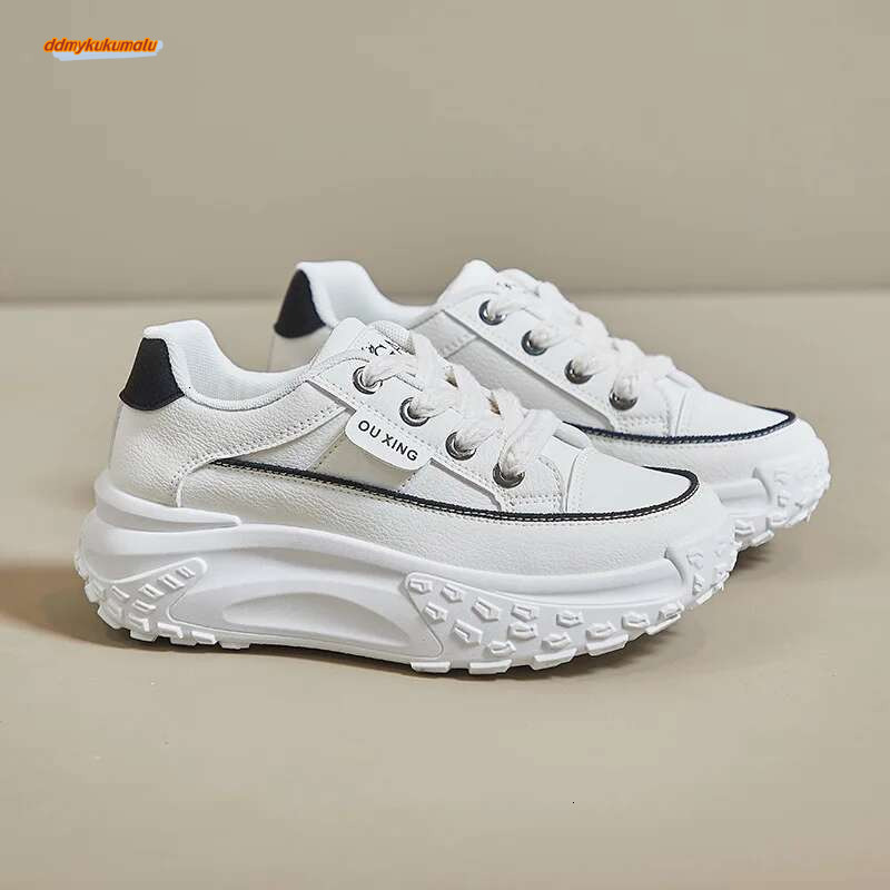 Women Little White Autumn New Sneakers Street Lace-up Platform Casual Shoes Outdoor Fashion Versatile Fast Shipping ddmykukumalu