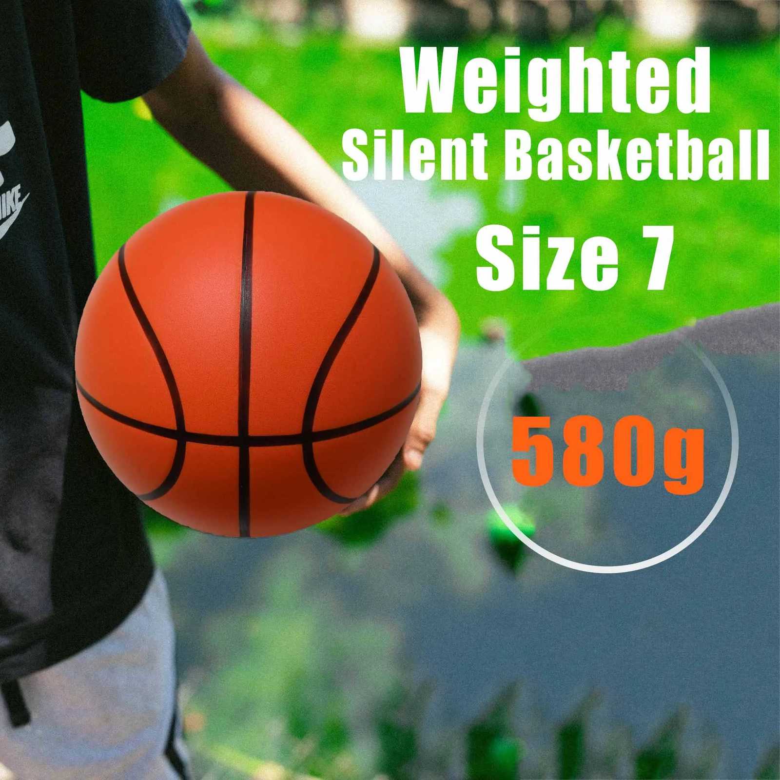 Weighted Silent Basketball 580g Simulated Real Basketball Weight Professional Indoor Training Quietly Standard Size 7295inchW251115