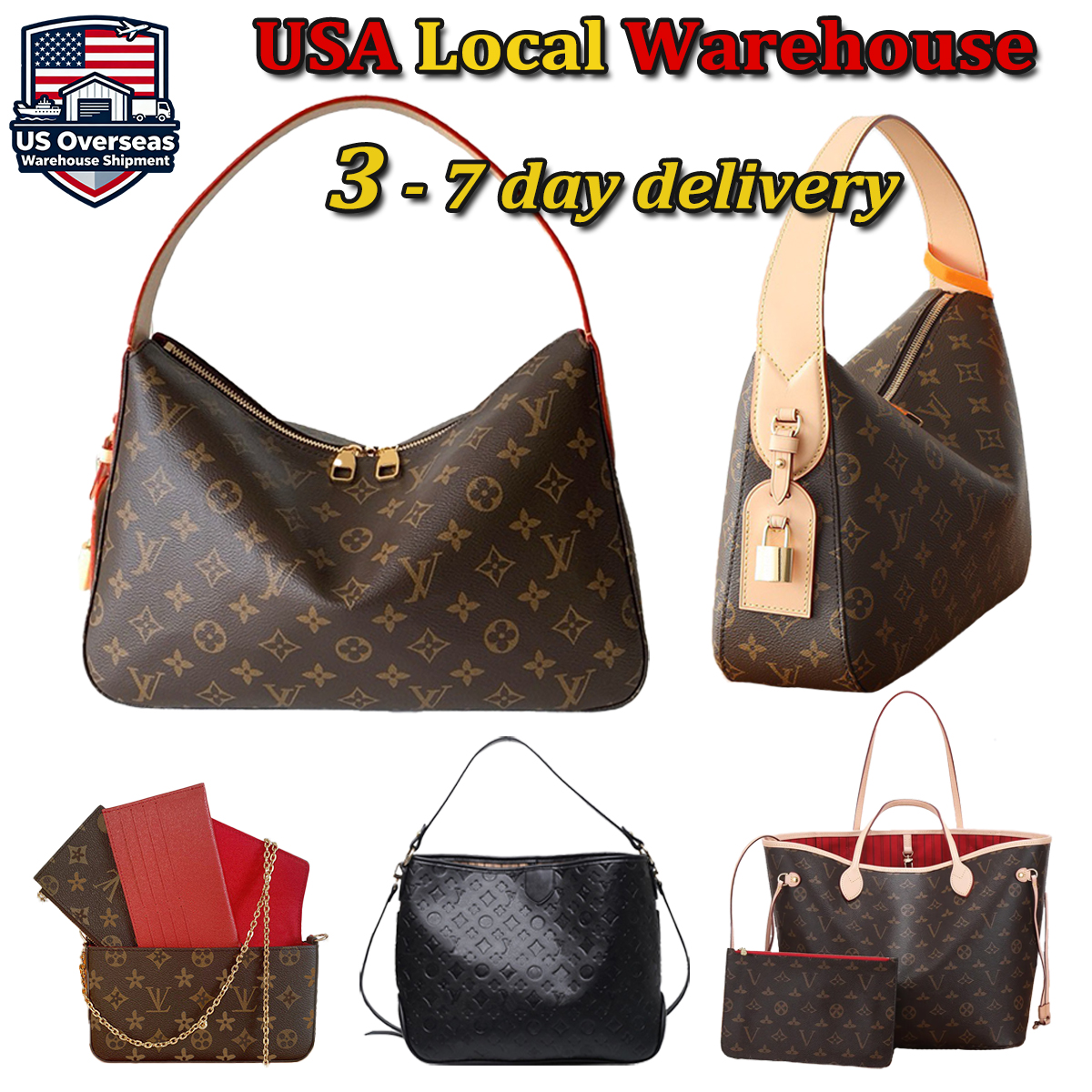 Le Bambino Shoulder Bags - Designer Jacquard Canvas with Leather Handles