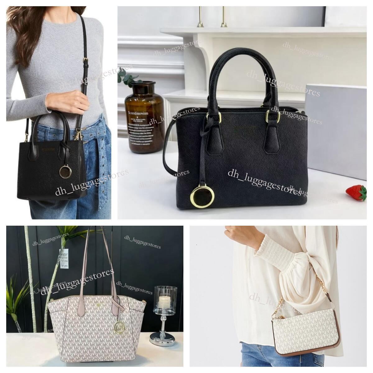 Luxury Bag Designer Shoulder m kBags 2025 New Fashion Womens Tote Bag Single Handheld Crossbody Bag Textured Emed Large Capacity Shopping M ichaellskohrs Bag 87w