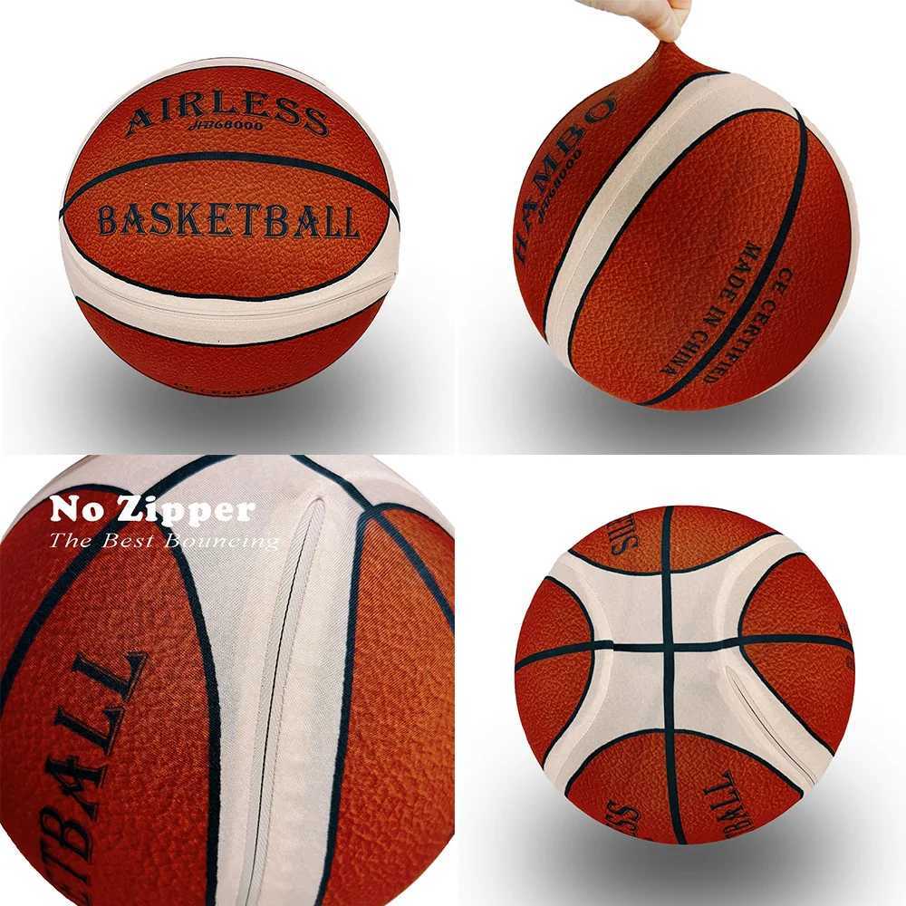 Indoor Silent Basketball Cloth Cover Size7/6/5 Soft High Elastic Foam Mute Ball No Noise Sports Ball Adults Child Sport GameW251115
