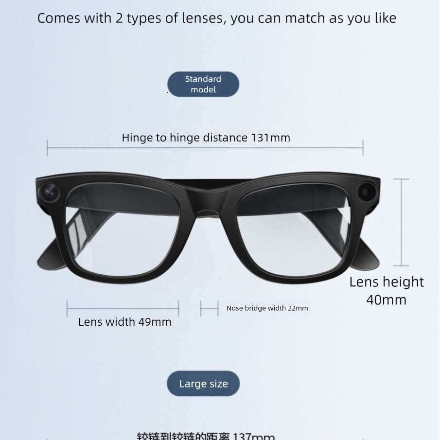 Well-known Brand Designer Sunglasses Cross-border Shooting WIFI Transmission Sports Camera Recording HD Million Anti-shake Dialogue Translation Glasse