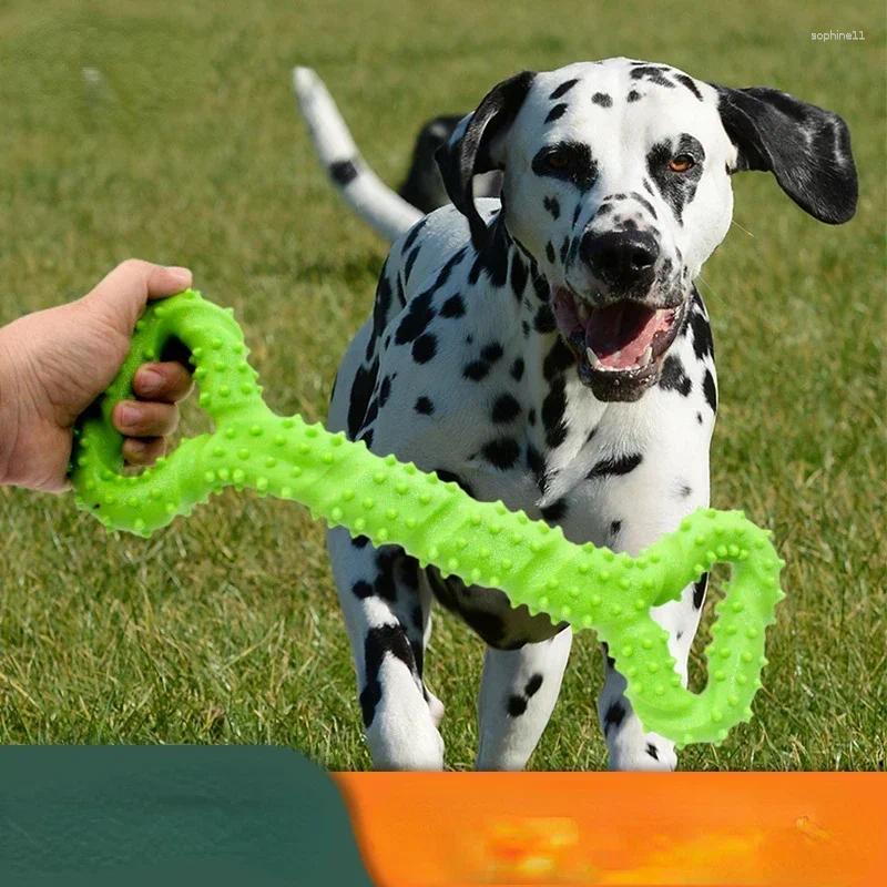 Update Pet Dog Chew Toys Pull Ring Bone Bite Resistant Molar Toothbrush Small Medium Large Dogs Training Interactive Supplies
