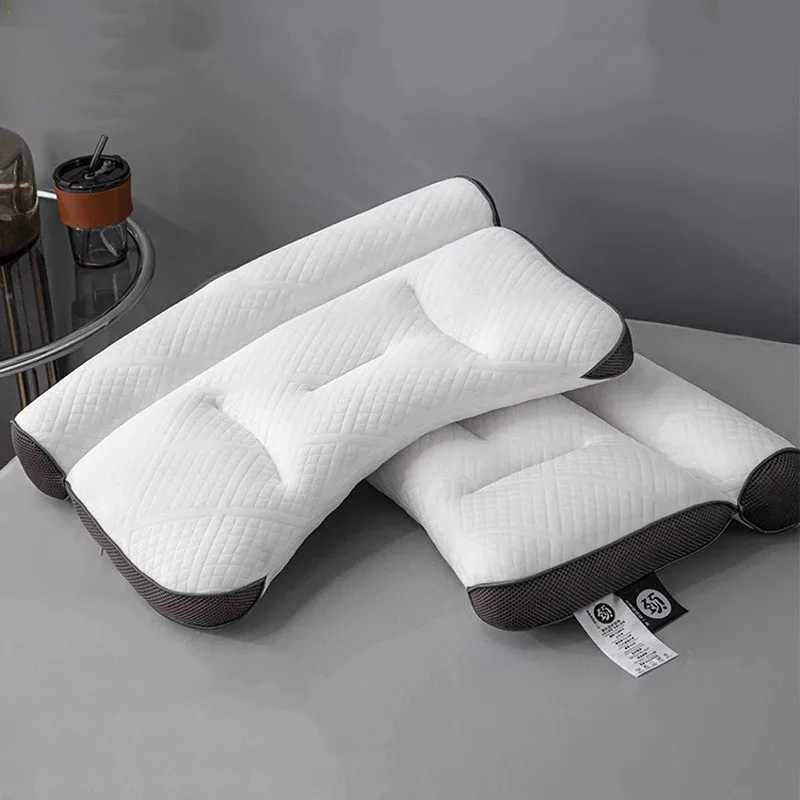 Household Sleep Neck Pillow Ergonomic Memory Foam Slow Rebound Soft Neck Support Pillow Anti-traction Sleeping Support PillowC250415