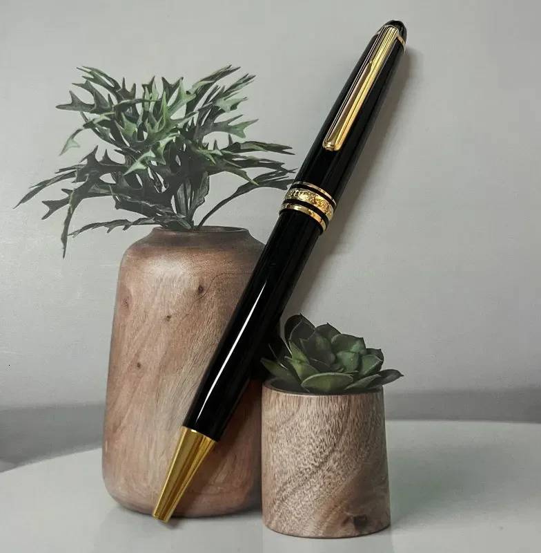 black resin MB Ballpoint pen 163# Mesterprice National RollerBall fountain pen used for writing office supplies gifts 250415
