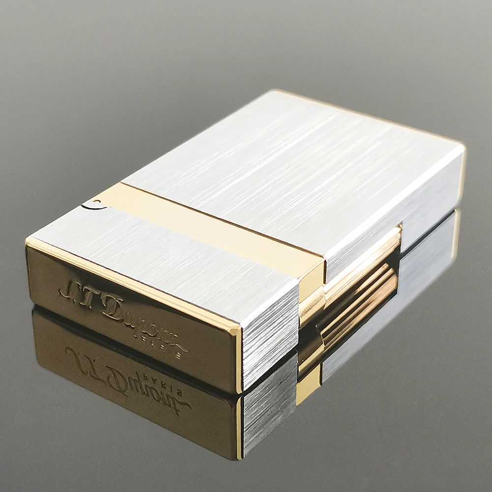 Retro Metal Drawing Lighters Inflatable Butane Gas Cigarrette Tobacco Accessories Smoking Men Luxury Gifts CollectionsC250415