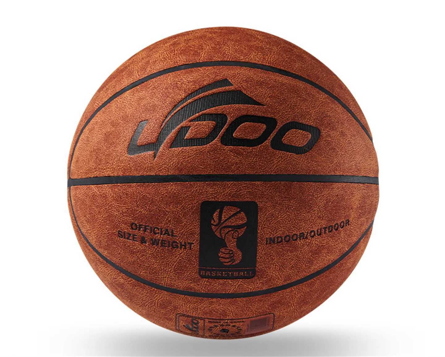LYDOO Suede Cowhide Standard Size 7 Basketball Wear-resistant Non-slip Official Competition Ball Gift AccessoriesW251115