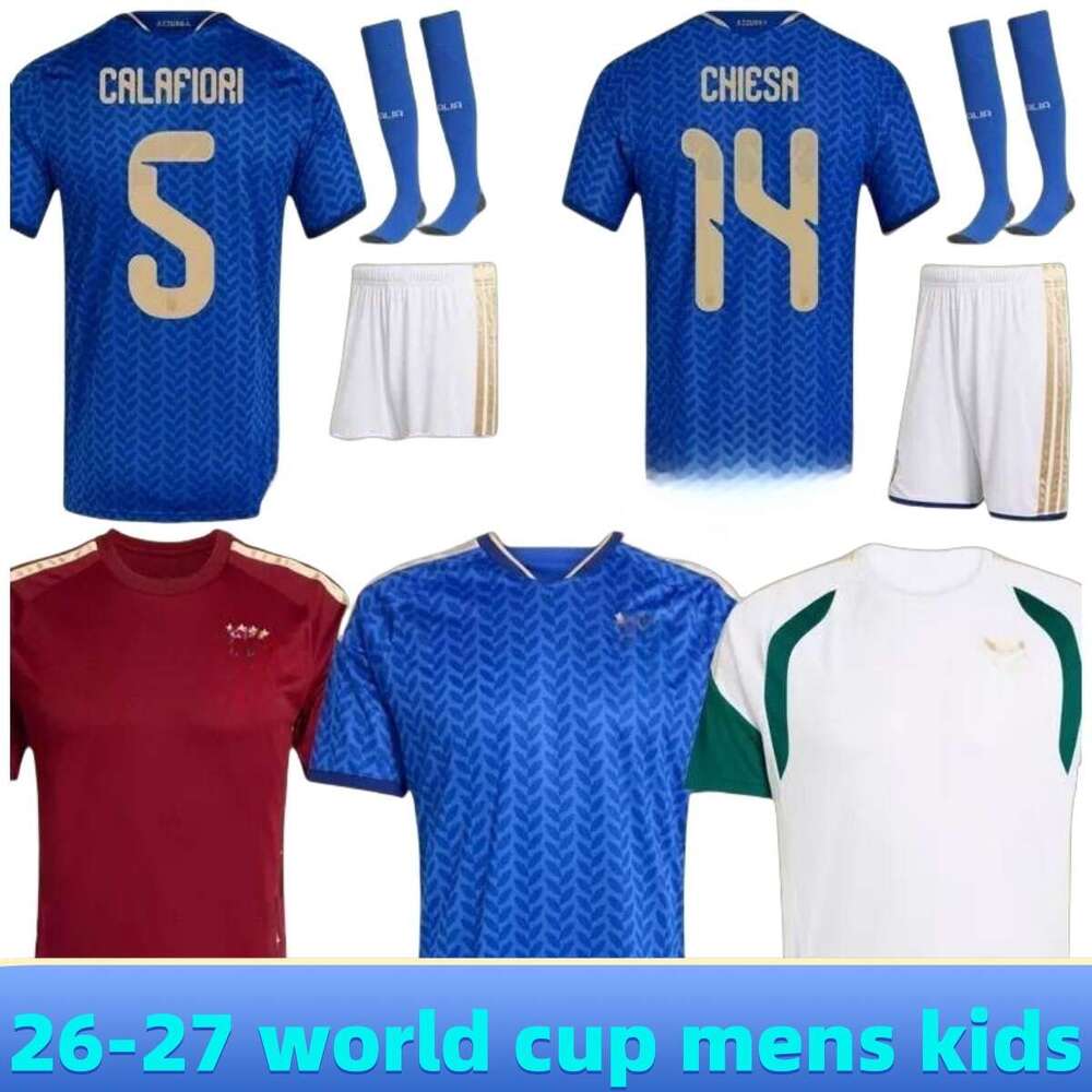 ITAly Jersey 2026 World Cup Soccer Jerseys Men Kids Football Shirts 26 27 Away Home RETEGUI BARELLA FRATTESI PELLEGRINI GOALKEEPER 16-4XL
