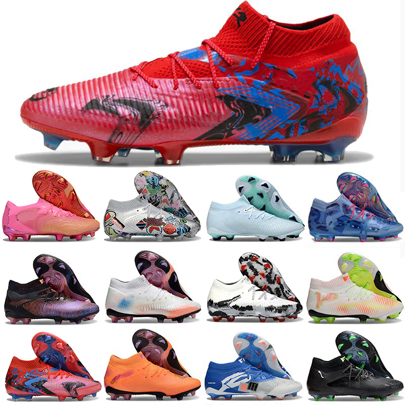 Neymar Playmakers Future 8 Cleats FG/MG Future8 VIII Teaser Soccer Shoes Light Up 2025 Eclipse Black Creativity Orange Poppy Football Boots