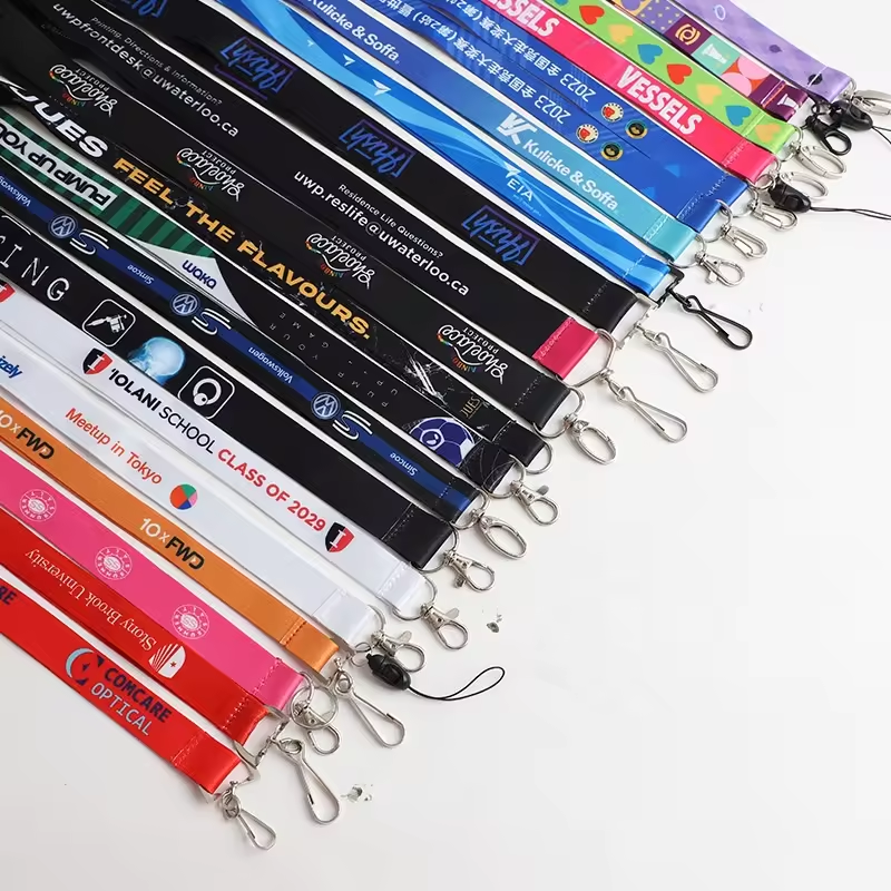 Eco-Friendly Custom Polyester Lanyards | Breakaway Safety Neck Strap for Phone/Keys/ID | Free Logo Sublimation & Fast Global Shipping | Factory Wholes