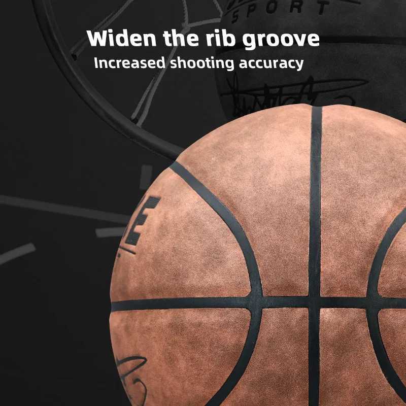 SIPAKE Basketball genuine microfiber suede size 7 professional competition outdoor leather feel outdoor field ballW251115