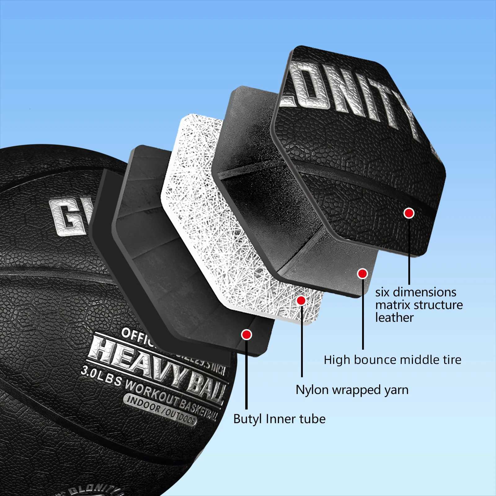 3LBS/22LBS 295/285 Pu Weighted Special Training Heavy Basketball For InOutdoor Improving Handing Dribbling Passing SkillsW251115